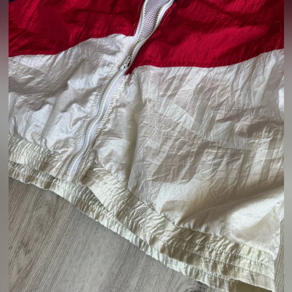 Vintage 80s Retro Solare Sporta Stars Stripes Americana Style Windbreaker Jacket - Picture 10 of 10